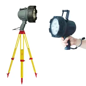 IP66 3600 lumen có thể sạc lại pin hoạt động đèn sân khấu từ xa khoảng cách kiểm tra Tripod gắn săn bắn chèo thuyền trang web biển