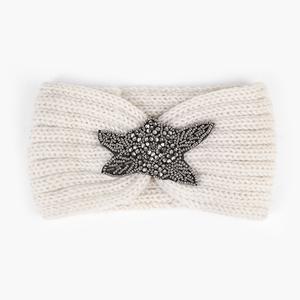 إكسسوارات شعر عمامة للسيدات كروشيه للنساء ربطة شعر ماسية واسعة ربطة رأس للشتاء دافئة مرنة من الصوف ربطة رأس محبوكة - Product Image 2