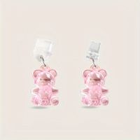 Bouchon anti-poussière pour téléphone portable Kawaii Bouchon anti-poussière en acrylique Bouchon anti-poussière pour ours Prise de port de charge Mignon pour téléphone/Type C