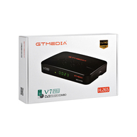 GTMedia V7 Pro DVB S2/S2X/T2 Combo Receptor de TV satelital Set Top Box Soporte Antena Tarjeta CA 10Bit