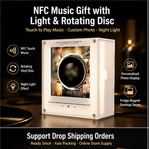 Aimant de réfrigérateur personnalisé Taylor Alison Swift NFCCD avec 9 chansons et boîte à musique rotative, idéal comme <span class=keywords><strong>cadeau</strong></span> pour les amis - Product Image 3