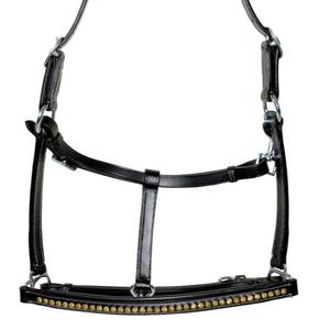 Luxe de haute qualité en cuir cheval licou cristal clouté muserolle réglable doux rembourré conception personnalisée collier équestre pour - Product Image 3