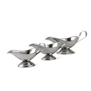 Venta superior de acero inoxidable Salsera Jugo Cubo Asar Salsa Plato Ensalada Aderezar Servidor - Product Image 2