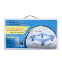 Nouveau Design Support Réfrigérateur et Lave-Linge en Acier Inoxydable, Base Ajustable Fixe, Pieds Fixes Simples sur un Côté V-STAR D913