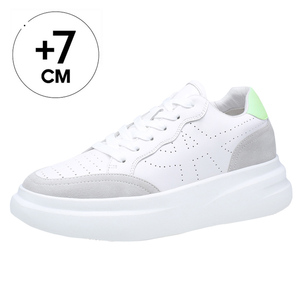 <span class=keywords><strong>Sneakers</strong></span> Casual con Rialzo Interno in Pelle di Alta Qualità, Scarpe con <span class=keywords><strong>Zeppa</strong></span> da <span class=keywords><strong>Donna</strong></span> che Aumentano l'Altezza di 7CM, Vendita all'Ingrosso - Product Image 1