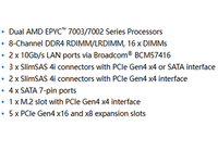 Motherboard Server E-ATX MZ72-HB2/MZF2-AC0 dengan Dual AMD LGA 4094 (Socket SP3), Mendukung DDR4
