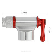 Pompe à vélo portable mini CO2 haute pression en alliage d'aluminium, pratique pour les cyclistes, gonfleur nomade pour pneus de vélo