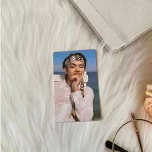 Carte photo KPOP personnalisée double face, design étoiles holographiques, collection de fans colorée, style Lomo, souvenir en papier, collection cadeau - Product Image 3