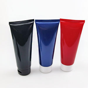 Tube cosmétique vide en plastique givré doré, argenté, noir, marron de 30 ml, 50 ml, 100 ml pour soins de la peau et nettoyant visage avec couvercle à vis - Product Image 6