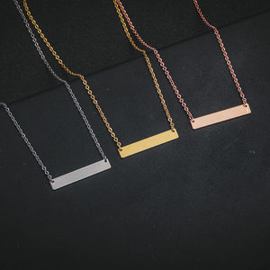 Mestiere Lupo nome <span class=keywords><strong>collana</strong></span> personalizzato personalizzato minimalista dainty Gioielli in acciaio inox inciso Piazza Della <span class=keywords><strong>Collana</strong></span> del choker - Product Image 4
