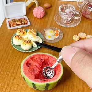 Accessoires miniatures pour maison de poupée, modèle de scène de cuisine miniature, écumoire décorative DIY, marmite, spatule, ustensiles de cuisine - Product Image 2