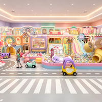 Équipement de terrain de jeu intérieur commercial personnalisé sur le thème IP pour enfants, avec marque, pour centres de divertissement en franchise