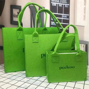 Sacs fourre-tout promotionnels en feutre, style étudiant, personnalisables avec logo, sacs de courses écologiques - Product Image 6