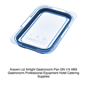 Airtight ABS GN 1/4 Food Pan Lid Araven - Product Image 2