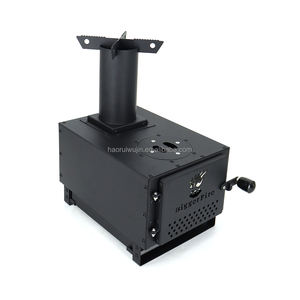 Estufa de leña portátil para acampar en el hogar al aire libre <span class=keywords><strong>con</strong></span> <span class=keywords><strong>horno</strong></span> para quemar leña y cocinar para <span class=keywords><strong>cocina</strong></span> en movimiento - Product Image 2