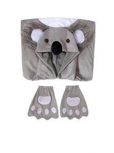 Combinaison de performance pour enfants MS Fancy avec gants, pyjama animal pour Halloween, carnaval, cosplay, fête, costumes de koala pour enfants - Product Image 6