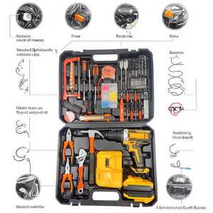 <strong>Mini</strong> 24V Cordless Keyless Yokefellow Industrial Grade Impact <strong>Drill</strong> 35000RPM Professional Cleaning Brush Set OEM - Product Image 2