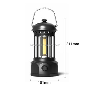 Lanterne de Camping LED Portable, Source de lumière COB noire, étanche, utilisation en extérieur, 10 pièces/lot - Product Image 1