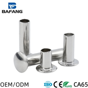 Remaches semitubulares de cabeza redonda de acero y aluminio no estándar M3-M10 DIN 7338 B para revestimiento de frenos - Categoría de producto: Remaches - Product Image 2
