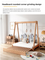 Lit superposé en bois de pin écologique West Shore, design nordique moderne, support solide, lit de jeu Montessori, 1200x2000mm