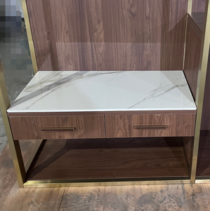 高級真鍮フレームホテルワードローブミニバーコート付きハンギングバー荷物ホルダー収納棚キャビネットクローゼットサイズカスタム - Product Image 4