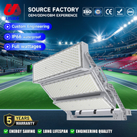 Éclairage de stades sportifs de qualité professionnelle, IP66, étanche en extérieur, 600W, 1200W, 1800W, en alliage d'aluminium moulé sous pression, lampadaire LED à haut mât