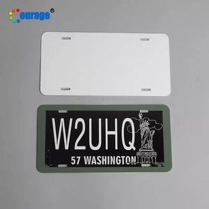 Plaque d'immatriculation de Sublimation vierge de voiture de <span class=keywords><strong>camion</strong></span> en aluminium Double face de 1mm - Product Image 2