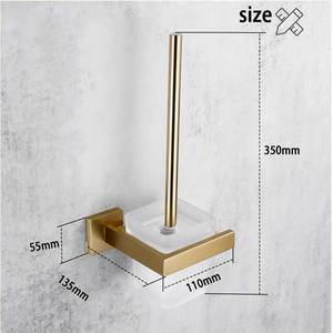 AMAXO Set di Accessori per Bagno di Lusso, Portasciugamani, Scopino per WC, Set Completo - Product Image 6