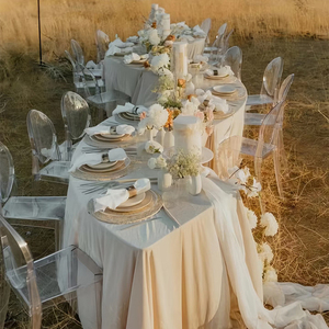 Thiết Kế Hiện Đại Gỗ Hình Chữ Nhật & Vòng Gấp Tổ Chức Sự Kiện Bảng Cho Đám Cưới Ngoài Trời Bên Ăn Nhà Hàng Tổ Chức Sự Kiện Tiệc Bảng Sử Dụng - Product Image 4