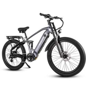 Moteur de moyeu arrière CMACEWHEEL AL26 500W pour VTT électrique 26 pouces en aluminium, capteur de couple 816Wh, batterie lithium 48V 17Ah, IP65 - Product Image 4