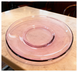 Platos Pequeños de Vidrio - Juego de Platos de Vidrio Rosa con Borde Reforzado, Plato Transparente para Postre, Apto para Lavavajillas y Microondas - Product Image 5