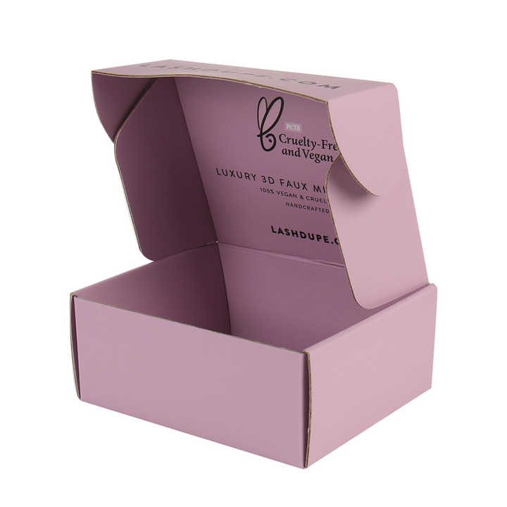 Sample Pink Box Custom Free Sample Logo Cajas Pink De Regalo Purple Color Cosmetic ...