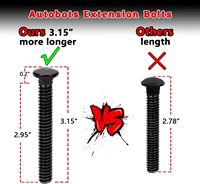 Anneaux en D robustes en acier allié de 1/2 po à fixer par boulons, crochets d'ancrage pour remorques/camions, fixation de cargaison
