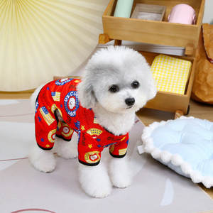 בגדי חיות מחמד סיטונאיים, מכנסיים נוחים וגמישים עם ארבע רגליים לכלבים קטנים, חתולים וחיות מחמד בעלות ארבע רגליים, הדפס חמוד, קיץ חורף 25 - Product Image 3