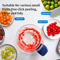 Groothandel Keukenapparatuur Automatische Kleine Fruit Pruimen Knoflook Schilmachine Elektrische Druiven Schiller voor Thuisgebruik