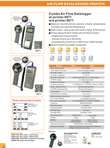 TTLTES 9671 AZ - Anémomètre portatif pour commandes en gros, instrument de mesure de la vitesse avec une portée de 0,6 à 32 m/s - Product Image 3