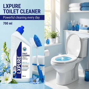 Lxpure OEM 700ml Liquide Nettoyant WC au <span class=keywords><strong>Bicarbonate</strong></span> <span class=keywords><strong>de</strong></span> <span class=keywords><strong>Soude</strong></span> Formule Épaisse Élimination Puissante des Taches Désinfection Longue Durée pour Cuvette <span class=keywords><strong>de</strong></span> Toilettes - Product Image 2