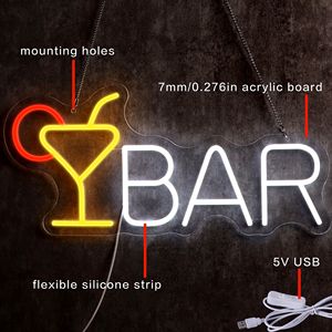 Enseigne lumineuse au néon personnalisée en acrylique 5V LED pour voiture, bar, bureau, décoration de mariage avec logo personnalisé - Product Image 3