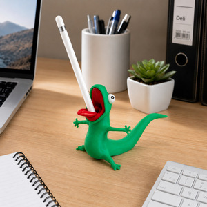Portalápices de PLA impreso en 3D con transformación de castor a <span class=keywords><strong>lagarto</strong></span>, Toms Lizard, soporte para lápices, figura abstracta con temática de la película Tom, adorno. - Product Image 2