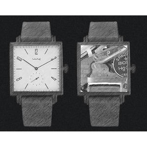 Montre carrée polyvalente et tendance, montre de sport décontractée pour hommes, bracelet en cuir cool, montre pour hommes, montre-bracelet à quartz résistante à l'eau - Product Image 6
