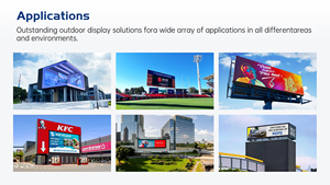 맞춤형 대형 광고판 풀 컬러 P10 고주사율 실외 방수 8K HDR10+ 광고 비디오 월 패널 LED 디스플레이 스크린 - Product Image 6