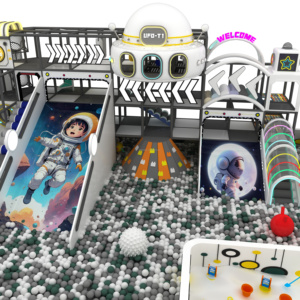 Circuito de Puente Colgante con Estructura de Acero, Equipo de Juegos Interior para Niños, Zona de Actividades con Piscina de Pelotas - Product Image 1