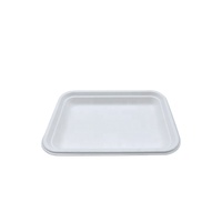 Vente chaude : Barquette à sushi jetable, écologique, biodégradable, de qualité alimentaire, compostable, en canne à sucre, avec couvercle pour animaux de compagnie