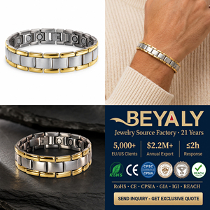 Stile europeo e americano lucido elegante <span class=keywords><strong>uomo</strong></span> di marca in acciaio inox gioielli bracciale - Product Image 6