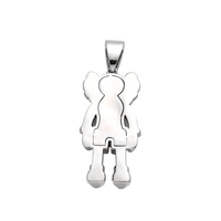 BES Collier pendentif figurine de dessin animé en laiton plaqué or 14K, entièrement serti de zircone cubique, bijoux Hip Hop pour hommes, faible MOQ usine