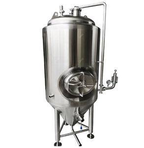 Jaket Baja Tahan Karat 200L 500L 1000L 2000L Jaket Redup Fermenter Anggur Tangki Terang Tempat Pembuatan Bir Fermentasi - Product Image 1