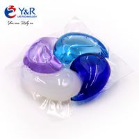 Capsules de lessive Super Clean 4 en 1 avec détergent assouplissant protecteur de couleur et détachant