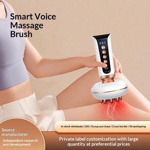 Kit professionnel de brosses de massage électriques aux herbes avec huile d'armoise et de gingembre – Technologie à vide pour une thérapie complète de raclage corporel - Product Image 4