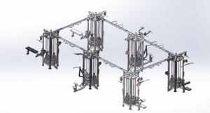 5 người trạm tập thể dục thiết bị tập thể dục đa chức năng kết hợp thiết lập thể thao thiết bị sức mạnh toàn diện huấn luyện viên phòng tập thể dục - Product Image 6