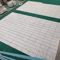 Carreaux de marbre de Carrare sur mesure 600x600mm, épaisseur 10mm, pour revêtement mural et sol, idéal pour la décoration de villas et les halls d'ascenseurs